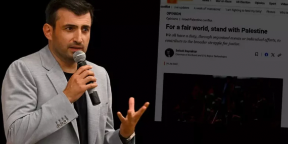 Selçuk Bayraktar “Adil bir dünya için Filistin’i destekleyin”