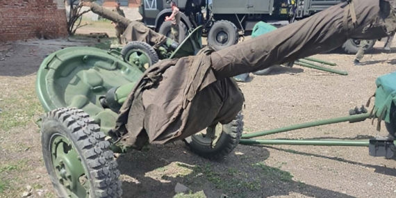 Rus ordusu, Kuzey Kore yapımı 140 mm havan toplarını kullanıyor
