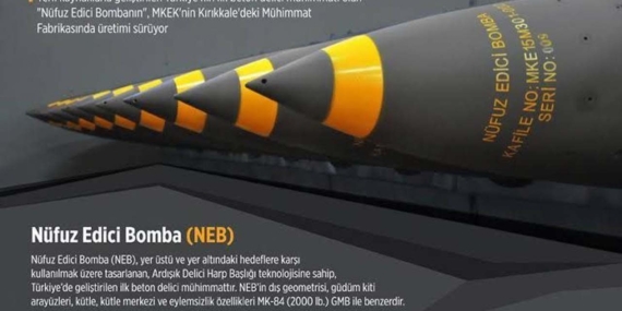 MKE, TSK’ya Nüfuz Edici Bomba ve mühimmat teslim etti