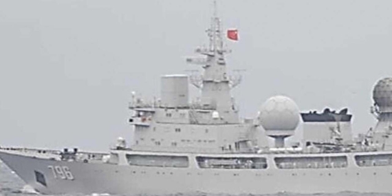 Çin istihbarat gemisi Japonya kıyılarında görüntülendi