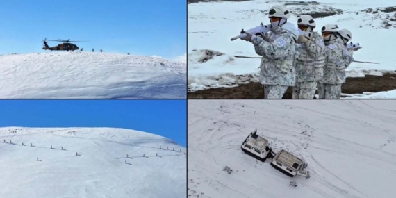 Sarıkamış’ta dondurucu soğukta nefes kesen tatbikat