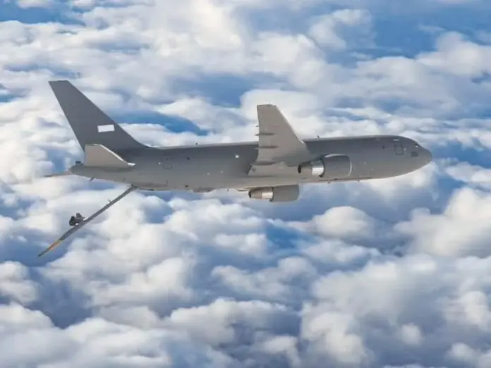 İsrail'in ilk KC-46 tanker uçağı ilk uçuş testini tamamladı