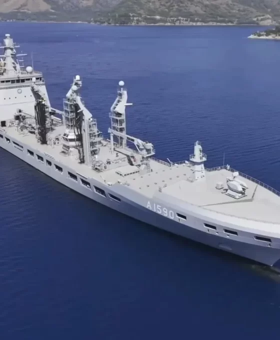 TCG Derya Denizkurdu tatbikatında lojistik gücünü gösterdi