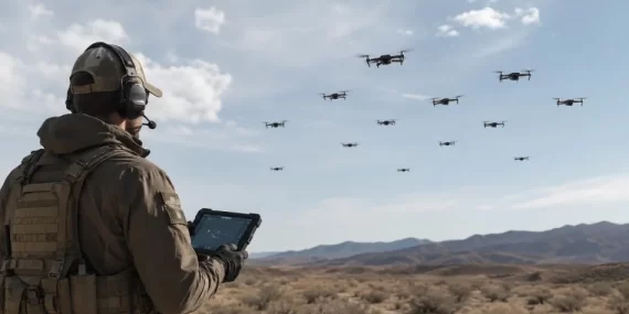 Dron sürüsü tehdidine karşı yapay zekâlı simülatör hamlesi
