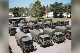 Karadağ ordusuna İtalya'dan 31 adet askeri lojistik kamyonu