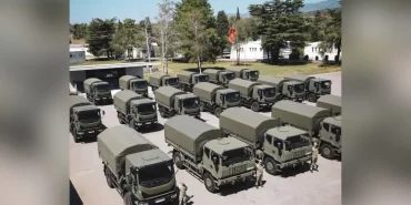 Karadağ ordusuna İtalya'dan 31 adet askeri lojistik kamyonu